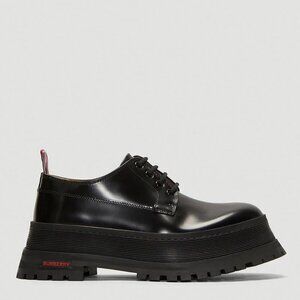 BURBERRY Jefferson Derby Chunky Shoes in Black